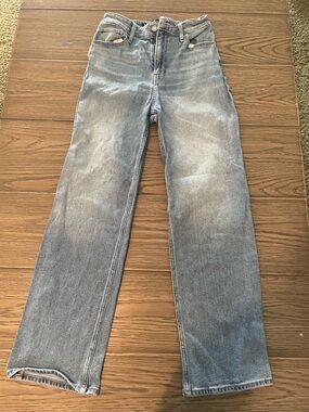 Hollister Men's Straight Jeans in Light Blue Wash